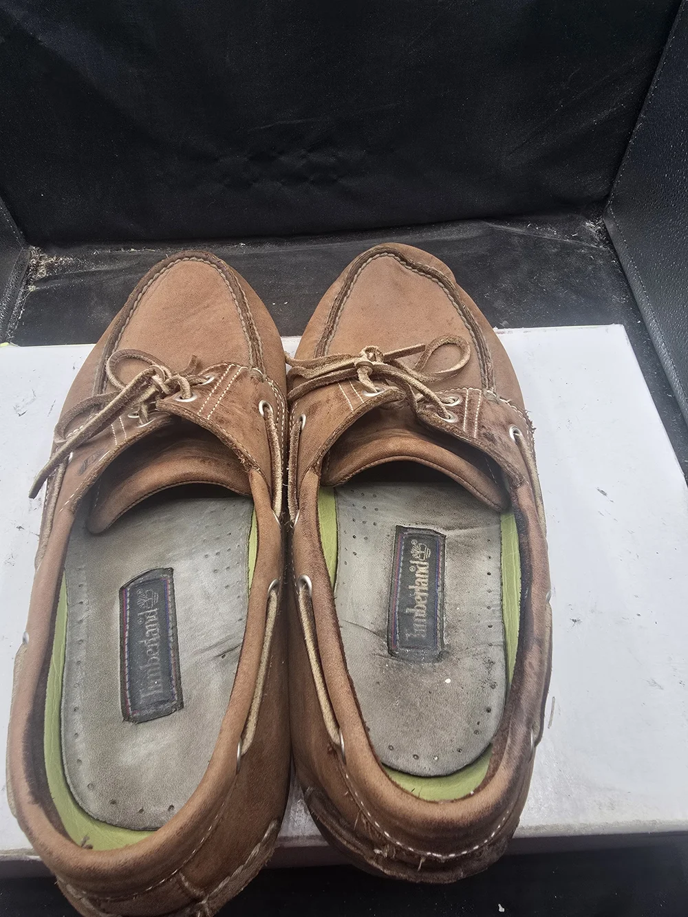 Timberland Men’s Tan/Brown Leather Boat Shoes